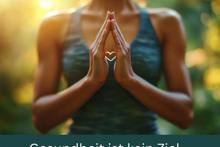 Wellbeing-Frau in der Natur mit Fokus auf Herzkraft