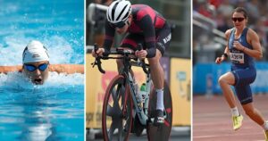 Triathleten beim Schwimmen, Radfahren und Laufen – Ausdauersport im Kontext von IHHT, Leistungssport und Hypoxietraining
